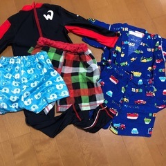 90サイズ　　甚平と水着のセット