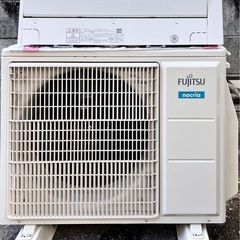 富士通エアコン、5.6kw 18畳用、取り付け工事込み、3カ月保...