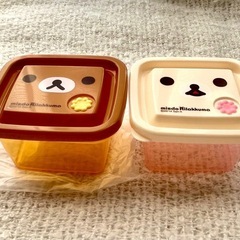 新品未使用　ミスドコラボ　リラックマタッパー　コリラックマタッパー　レンジ対応の画像