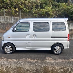 値下げ！異音あり　修理前提　説明文を良くお読みください。マツダ　スクラムGD62W【車検2年】ハイリーフ　4WD ターボ　タイミングチェーン　ETC付き　【リサイクル料金込み】【名義変更代込み】エブリィをお探しの方にも。の画像