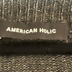 AMERICAN HOLIC グレー 長袖ニット レディース フリーサイズの画像