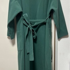 チェスターコート　雑誌掲載　春　コート　おしゃれ　レディース　ロング　グリーンの画像