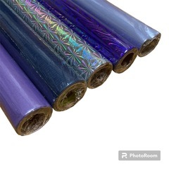 新品☆grobal star ラッピングペーパー　青系　5本セットの画像