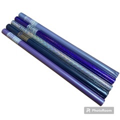 新品☆grobal star ラッピングペーパー　青系　5本セット