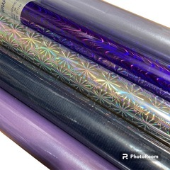 新品☆grobal star ラッピングペーパー　青系　5本セットの画像