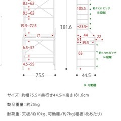 シェルフ付きデスク
の画像