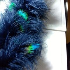 ムーンバット　マフラー　羽毛の画像