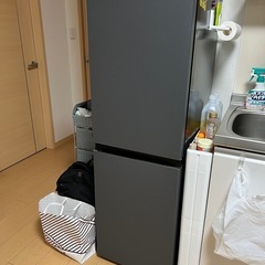 ハイアール JR-SY15AR-H 2ドア冷蔵庫 freemee 148L・右開き マットグレー JRSY15ARHの画像