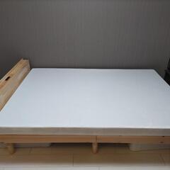 【購入予定者決まりました】中古品　ベッド／マットレスセット(ダブルサイズ)の画像