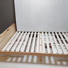 【購入予定者決まりました】中古品　ベッド／マットレスセット(ダブルサイズ)の画像