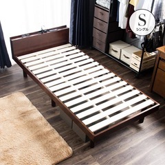 すのこシングルベッド　
