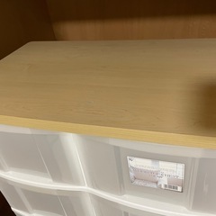 アイリスオーヤマ 収納タンスウッドトップチェストの画像