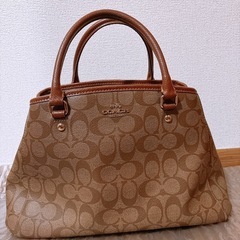 コーチ　シグネチャー柄　バック　鞄の画像