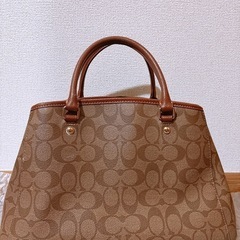 コーチ　シグネチャー柄　バック　鞄の画像