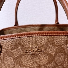 コーチ　シグネチャー柄　バック　鞄の画像