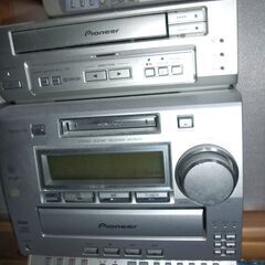 pioneer　ミニコンポXR-RS70+カセットデッキT-RS57セット（ジャンク品）の画像