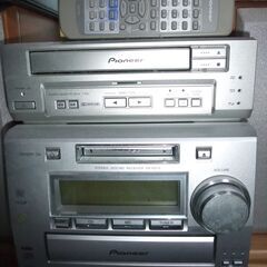 pioneer　ミニコンポXR-RS70+カセットデッキT-RS57セット（ジャンク品）の画像