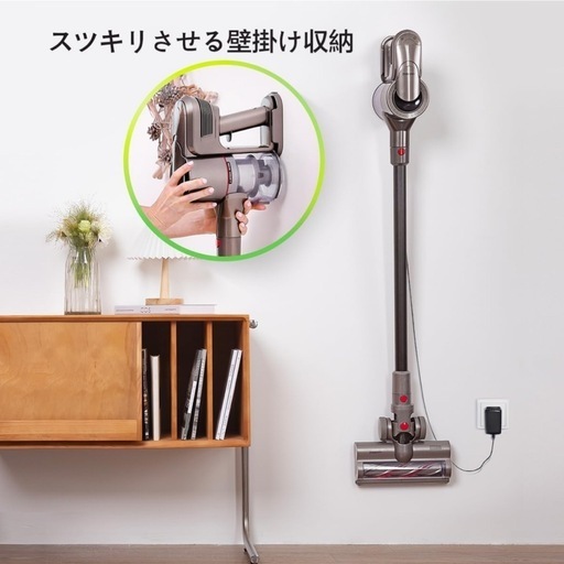 Puppyooコードレス掃除機 30,000Pa 掃除機 軽量でパ 50分長時間