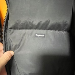 Supreme Leather Collar Puffy Jacket  Lサイズの画像