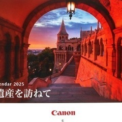 Canon  2025年カレンダー　の画像