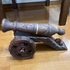 大砲のインテリア木製の画像