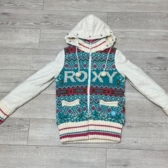ロキシー　ROXY ニット　カーディガン　レディース　フードつき...