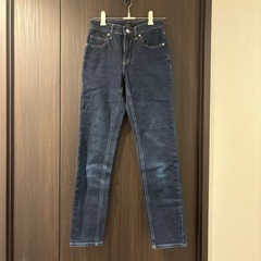 UNIQLO レディース スリムストレートジーンズ（丈長め76c...