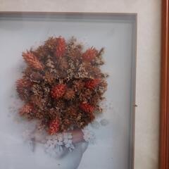 ドライフラワー額絵の画像