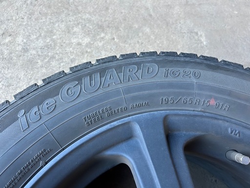 195/65R15　ミニバン　スタッドレスタイヤ+ホイール4本セット　　