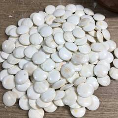 囲碁碁石　本蛤　白石180粒　黒石178粒の画像