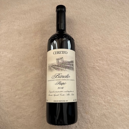 赤ワイン　チェレット バローロ プラポ 2016 Ceretto Barolo Prapo