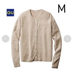 【タグ付き新品】GU カシミヤタッチクルーネックカーディガン ナ...