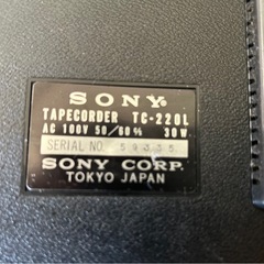 SONYテープレコーダーの画像