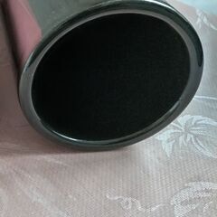 生け花 筒状花器  　草月購入(黒) 　華道　 花瓶　陶器 ヴィンテージ　中古の画像