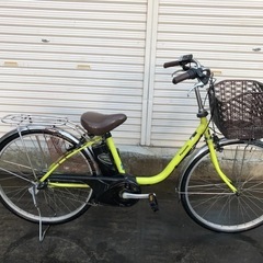 559 パナソニック新機種電動アシスト自転車viviTX26インチキミドリボディー