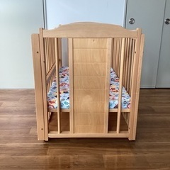 ベビーベッド【町田市再生家具】242398の画像