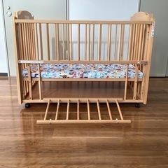 ベビーベッド【町田市再生家具】242398の画像