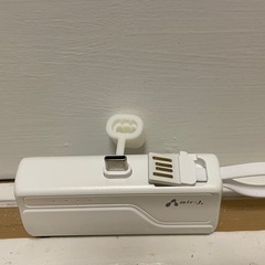 エアージェイ　Type-Cコネクター内蔵 高速充電PD20W対応モバイルバッテリー 5000mAh　MB-T5000PD WHの画像