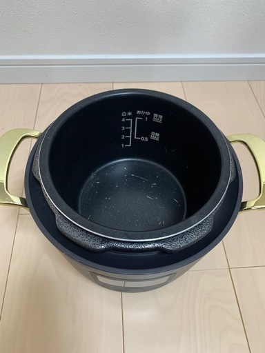 炊飯器(4合)電気圧力鍋2L Re De Pot ブラック