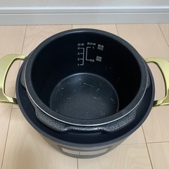 炊飯器(4合)電気圧力鍋2L Re De Pot ブラック  の画像