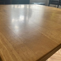 天然木　ダイニングテーブルの画像