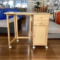 折りたたみデスク収納付き【町田市再生家具】242396