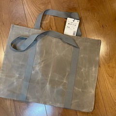 【値下】【新品】 ワークマン パラフィン 帆布 ラージ トートバ...
