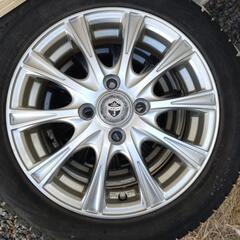 冬タイヤ　アルミホイール付　スタッドレス　165/55r14　BRIDGESTONEの画像