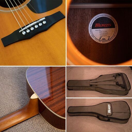 MORRIS MY-F 2020年 単板トップコンパクト極美品 ☆MORRIS MY-F 2020年 単板トップコンパクト 豪華ケース (MARO'S