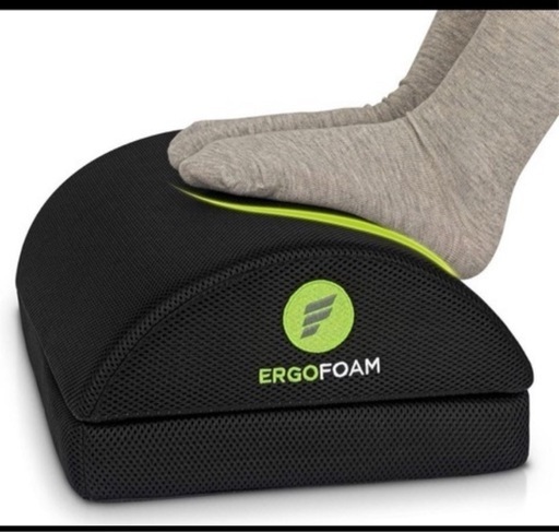 新品未使用ErgoFoam 高さ2段階調節可能 デスク用フットレスト（メッシュ）