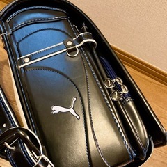 【再々募集】セイバン 天使の羽 ランドセル プーマ 青ステッチ　約6年使用の画像