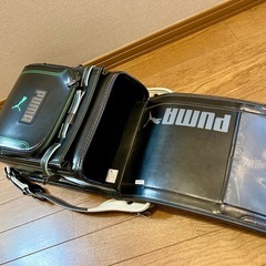 決定【再募集】セイバン 天使の羽 ランドセル プーマ 緑ステッチ　約4年使用の画像