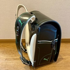 決定【再募集】セイバン 天使の羽 ランドセル プーマ 緑ステッチ　約4年使用の画像