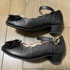 靴　フォーマル　19センチ　黒の画像